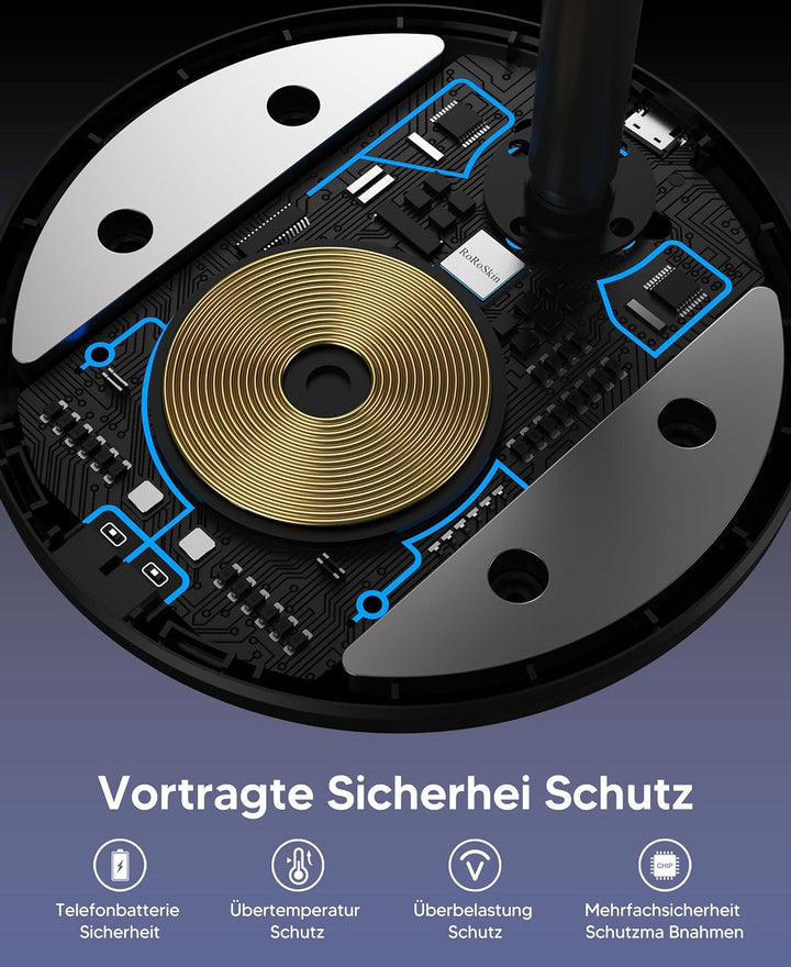 3 in 1 Induktive Ladestation für mehrere Geräte,15W Kabellos Ladestation,Wireless Charger Kompatibel