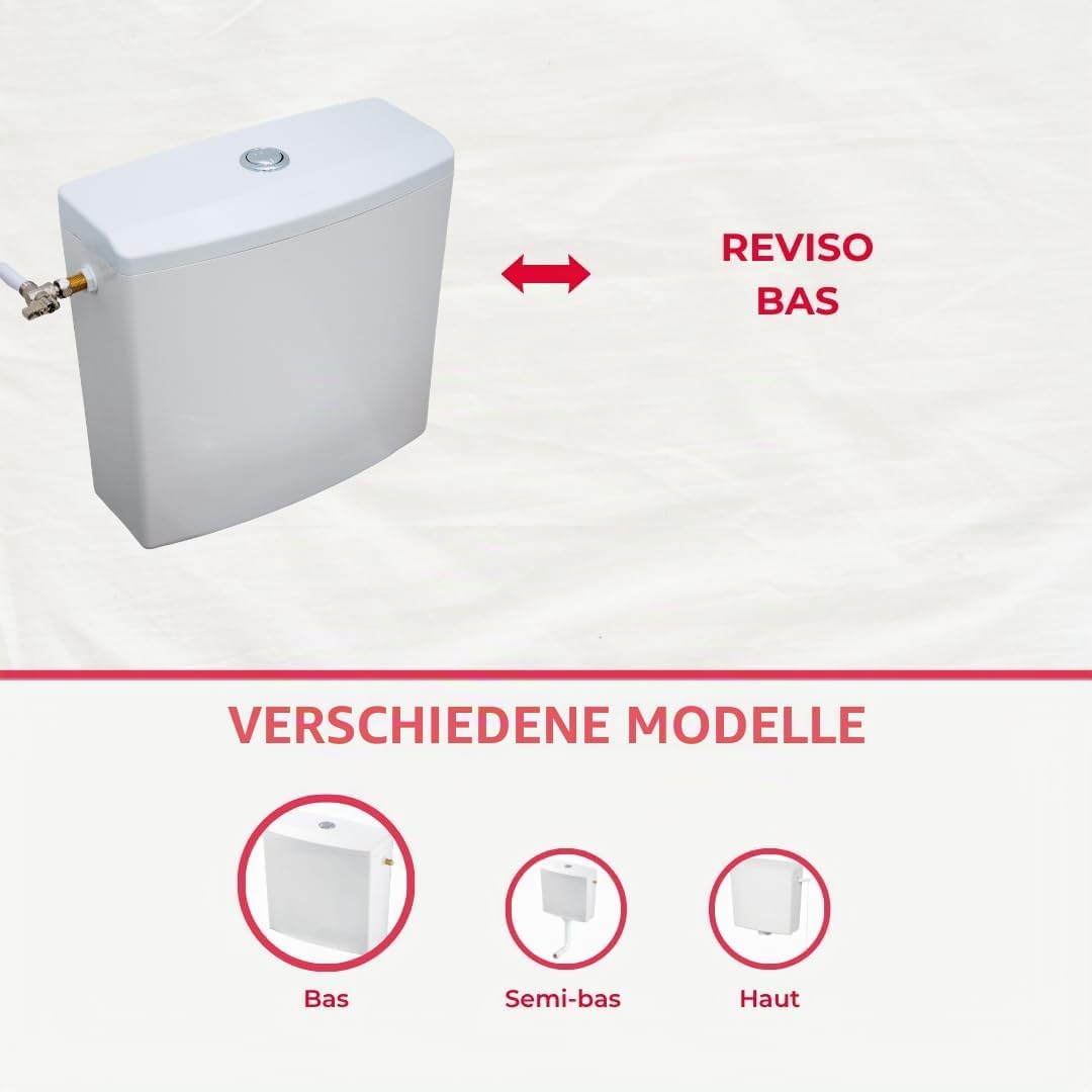 Wirquin Reviso 50717359 Spülkasten, wassersparend, niedrig hängend