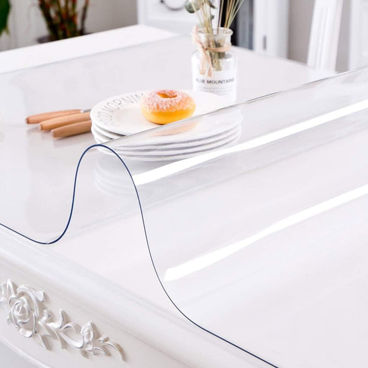 CIEEIN CIEHT Haushalt PVC Transparent Tischdecke Tischmatte Schreibtisch Tischfolie Schutzfolie Rech