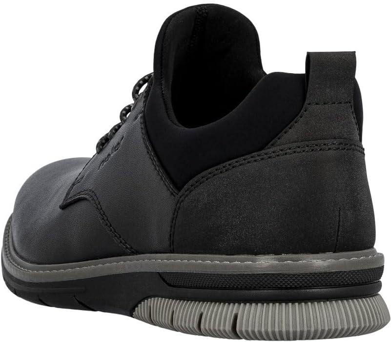 Rieker Herren 14454 Slipper 46 EU Weit Schwarz, 46 EU Weit Schwarz