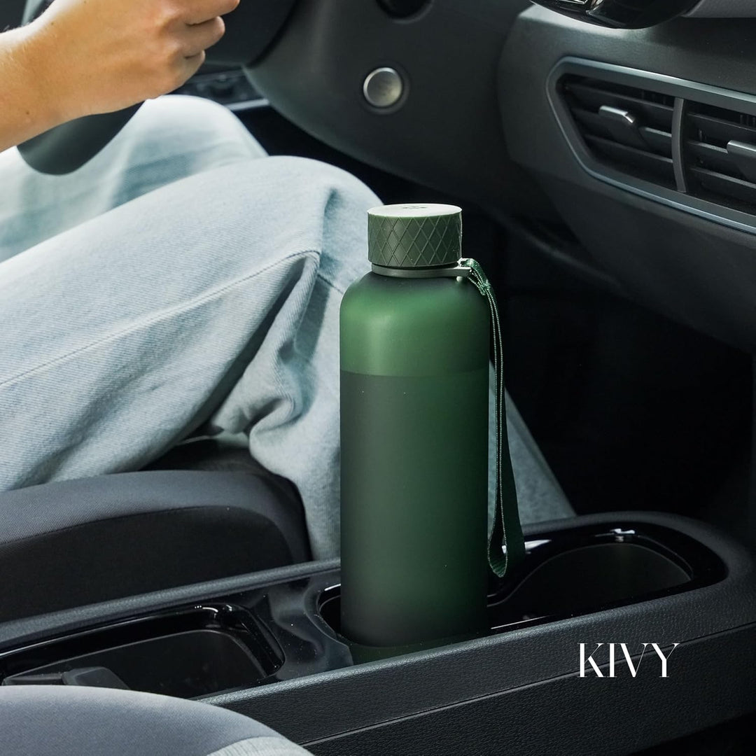 KIVY Trinkflasche 1l - Kohlensäure geeignet & Auslaufsicher - Für Sport, Schule & Büro- Trinkflasche