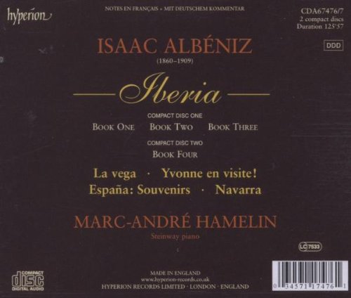 Isaac Albéniz: Iberia & andere späte Klaviermusik, Audio-CD