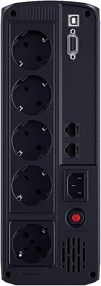 CyberPower Systems ValuePRO Line-Intera. 1200VA/720W 5xSchuko VP1200ELCD 1200VA / 720W Schuko, 1200V