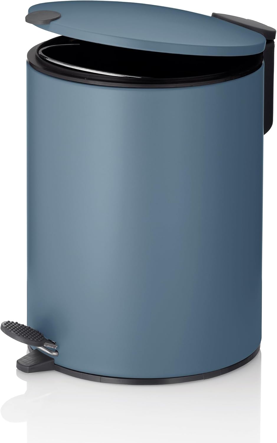 kela Kosmetikeimer 3l blau matt, Silent-Close-Deckel, Tretmülleimer Badezimmer MATS, Badmülleimer mi