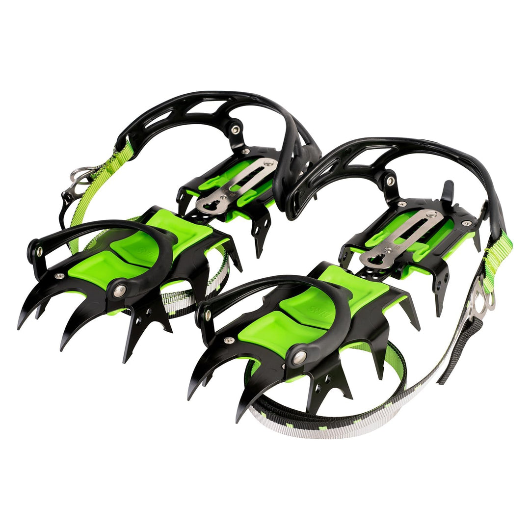 Tentock Steigeisen für Bergschuhe, Edelstahl Schuhspikes Crampons Anti-rutsch Eisklampe Steigeisen m