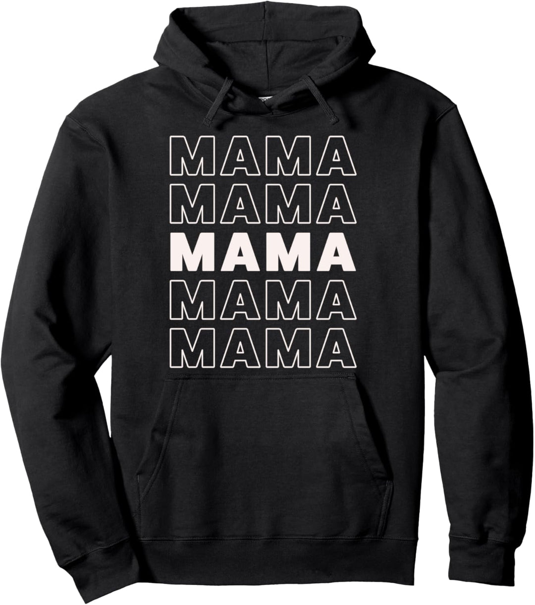 Trendy Mama Bold Stack Pullover Hoodie