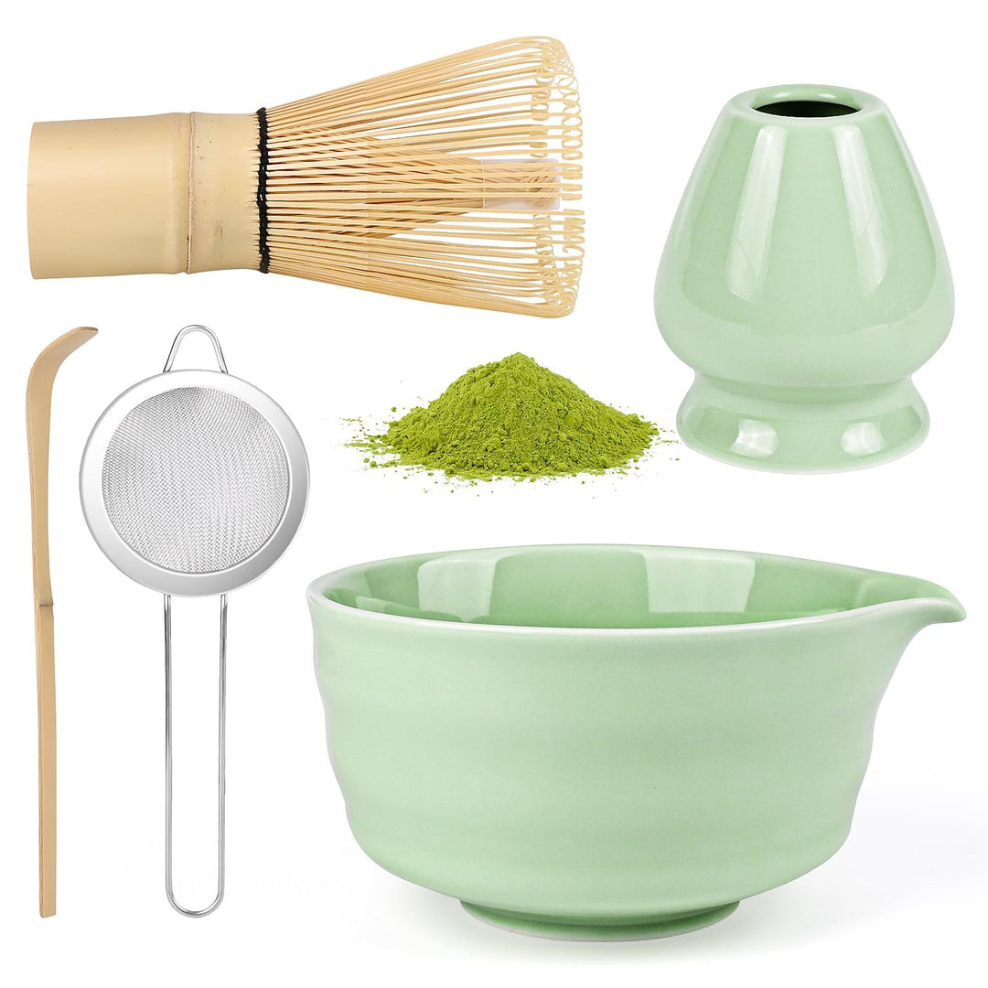 5 Stück Matcha Set, Matcha Whisk Set, Matcha Tea Set, Stylisches Matchas Set Mit Matcha Besen, Match