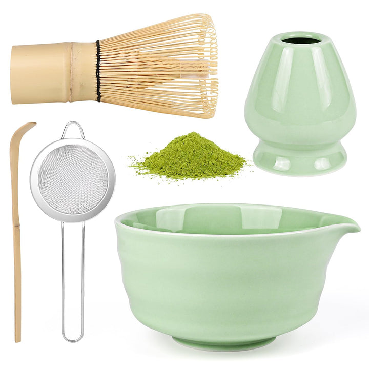 5 Stück Matcha Set, Matcha Whisk Set, Matcha Tea Set, Stylisches Matchas Set Mit Matcha Besen, Match