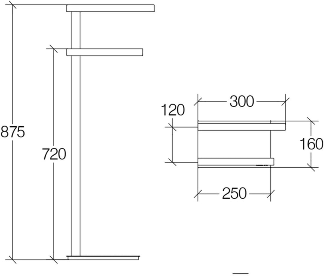 Lineabeta 5115.29 Deckenfluter Handtuchhalter Serie Ranpin