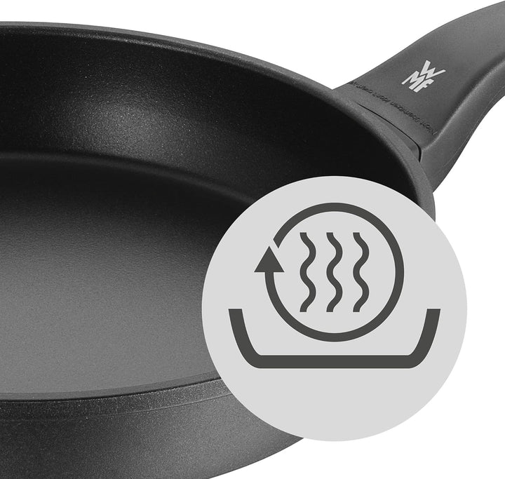 WMF Permadur Premium Schmorpfanne 24 cm Induktion, mit Gegengriff, hoher Rand, Aluminium beschichtet