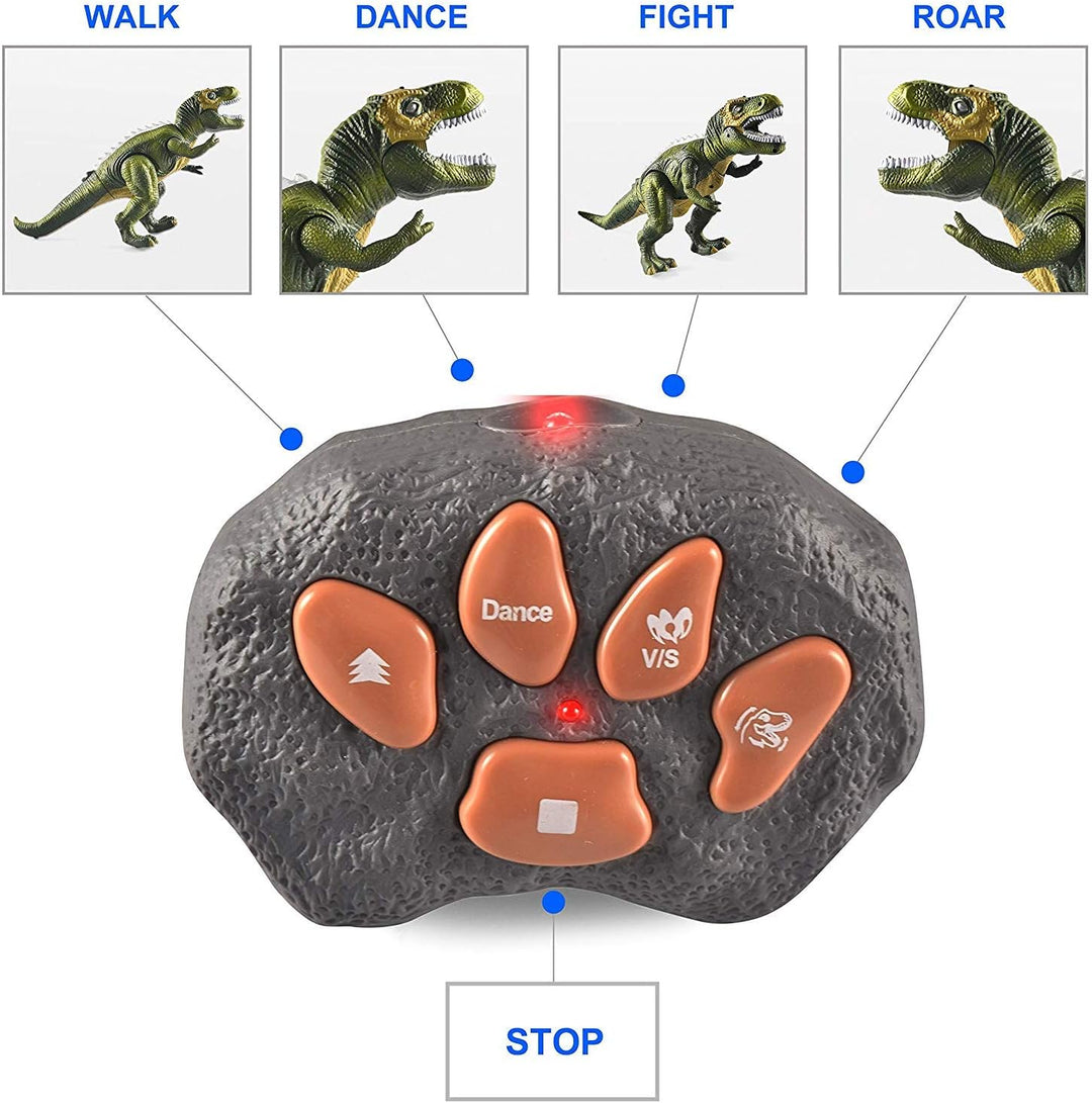 JOYIN Kinder LED Ferngesteuertes Dinosaurier Spielzeug, Elektronik T-Rex Dino Spielzeug mit Gehen, B