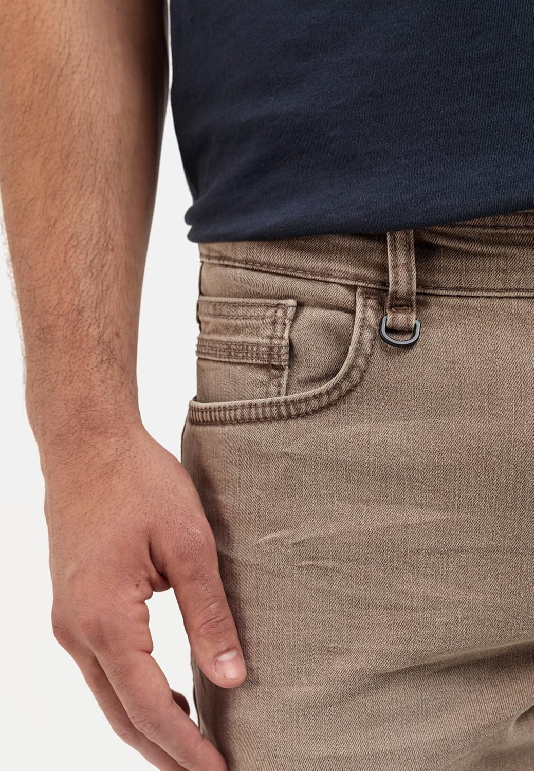 camel active Herren Slim Fit 5-Pocket Jeans 31W / 32L Braun, 31W / 32L Braun