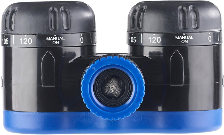 Royal Gardineer Wasser Timer: 2-Fach-Wasserverteiler mit mechanischer Bewässerungsuhr, bis 120 Min.