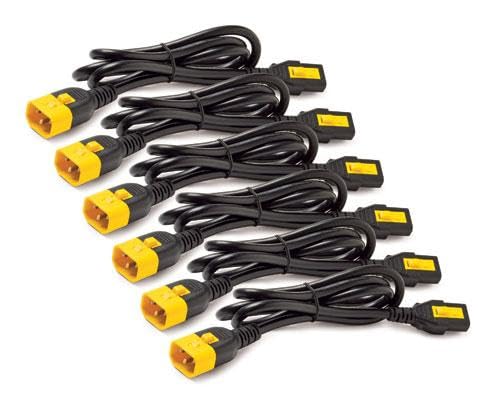 APC AP8702S-WW Power Cord Kit (6 Ea, Locking C13 auf C14, 0,6 m)