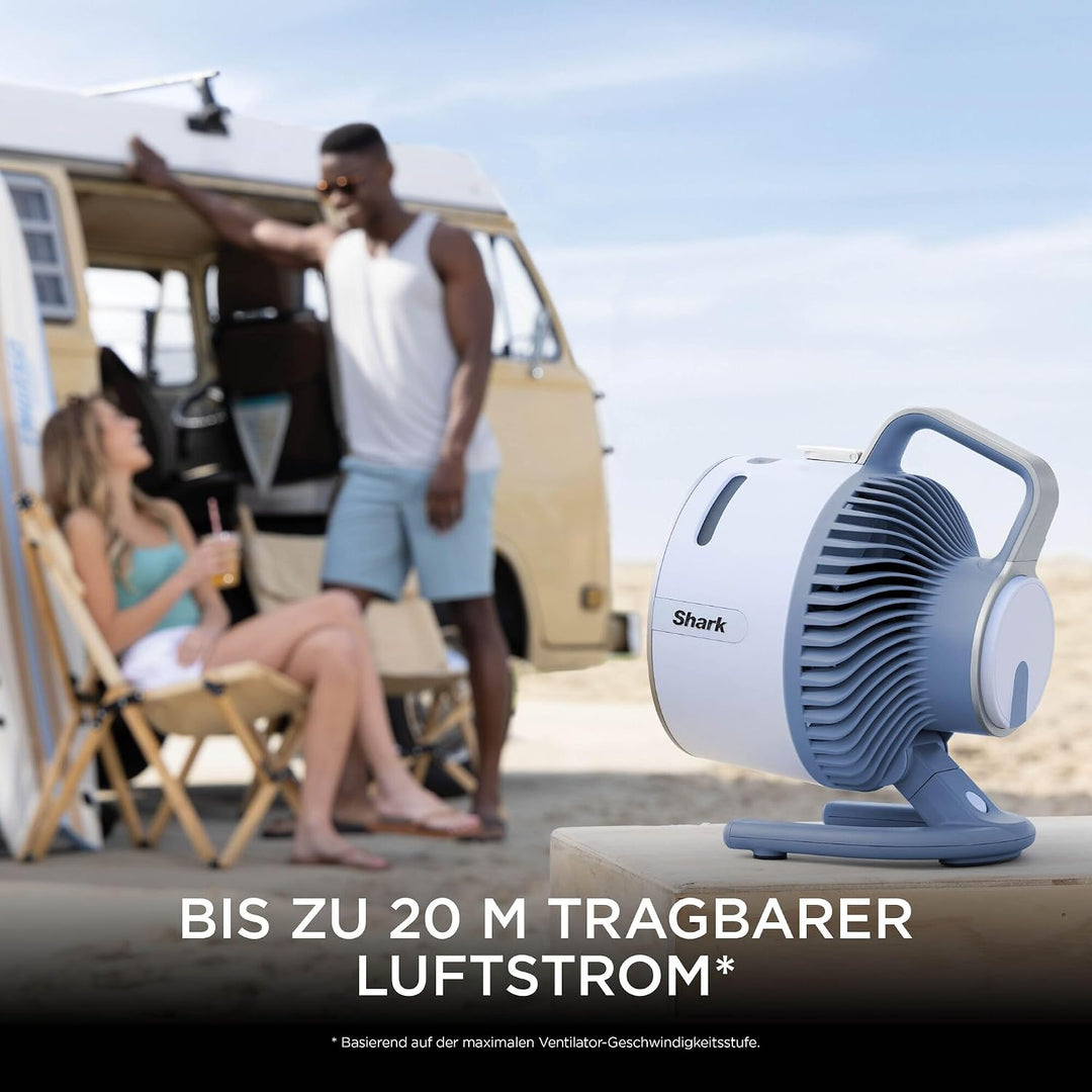 Shark FlexBreeze HydroGo Starker Ventilator mit Sprühnebel, Kühlung für drinnen & draussen, leise &