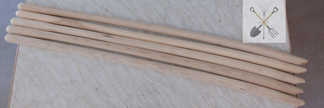 Landkaufhaus Mayer Schaufelstiele 130 cm aus ESCHE gebogen in Topqualität *Made in Germany* (5 Stück