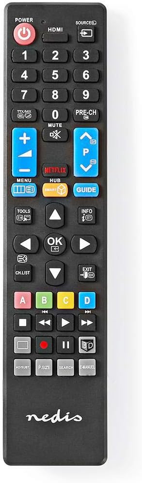 NEDIS Ersatz Fernbedienung | Passend für: Wäschetrocknern | Fest | 1 Gerät | Netflix Button/Smart Hu