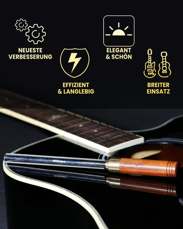 Baroque Bund Feile Gitarre, Bundfeile für Gitarre Diamant, Gitarren Fret File, Verbesserte 3. Genera