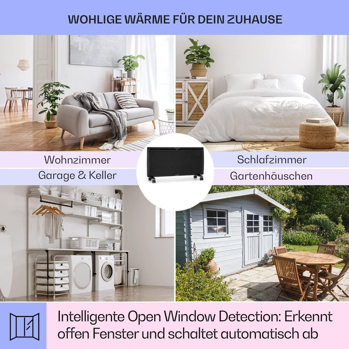 Klarstein Elektroheizung, Konvektor & Infrarotheizung Freistehend, Elektroheizung Energiesparend, Er