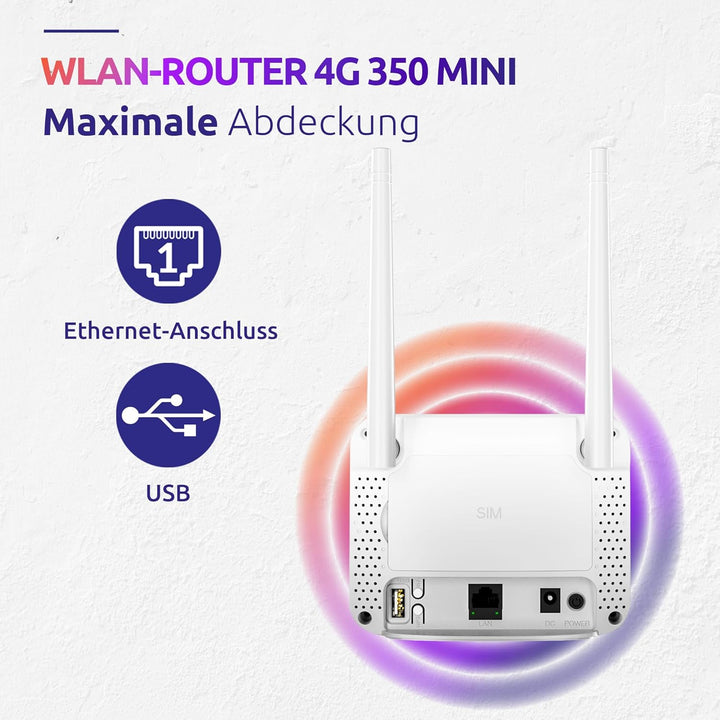 STRONG 4G-LTE-Router 350M - Mobilfunk-Router für stabile Hochgeschwindigkeits-Internetverbindung im
