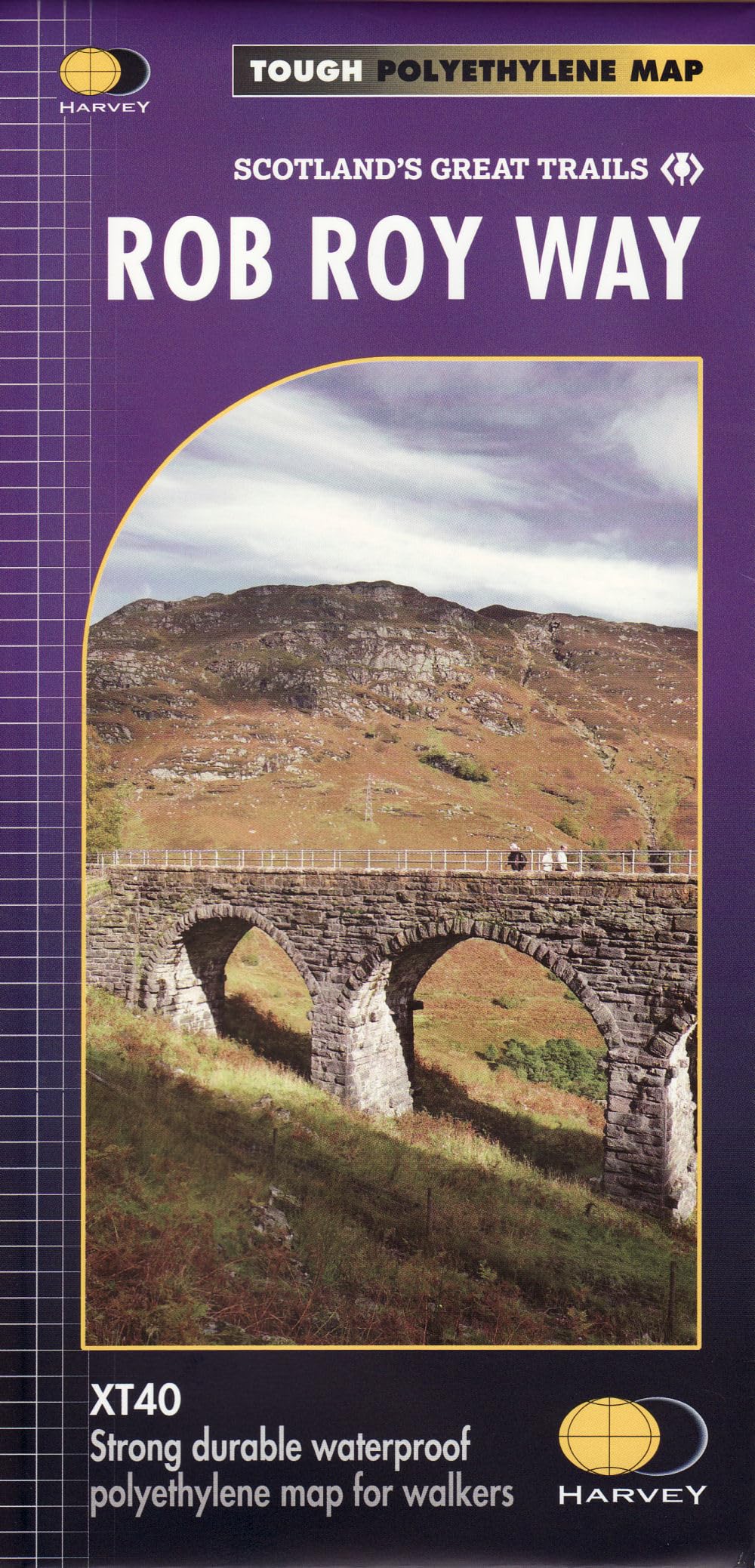 Rob Roy Way: XT40 (Trail Map XT40), Karte