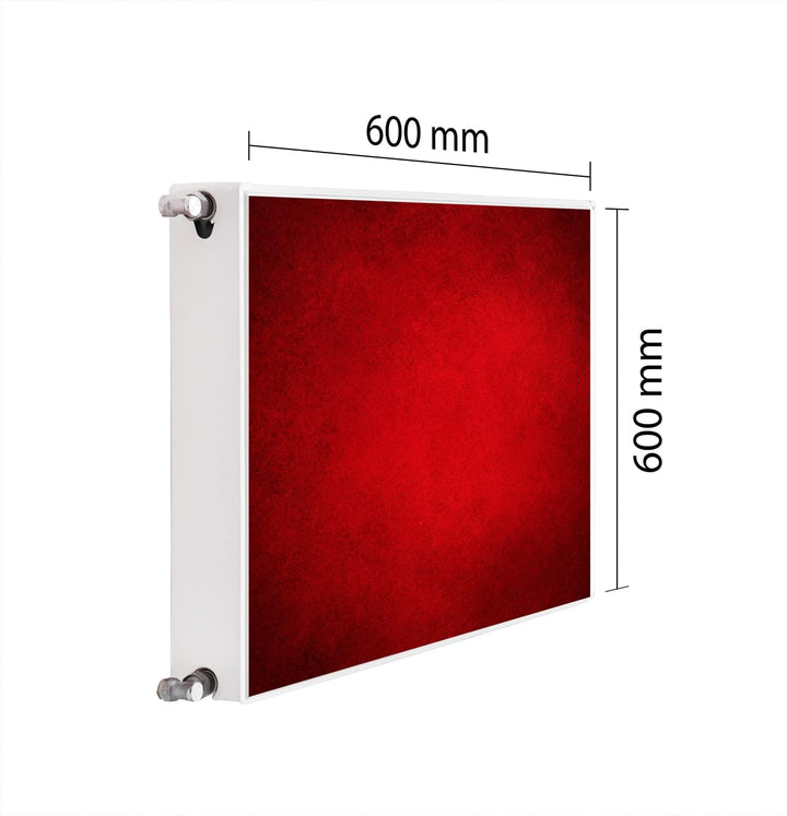 Magnet Heizkörperverkleidung Heizkörperabdeckung Heizung Schutz, 60x60 Motiv ROT 60x60 cm, 60x60 cm