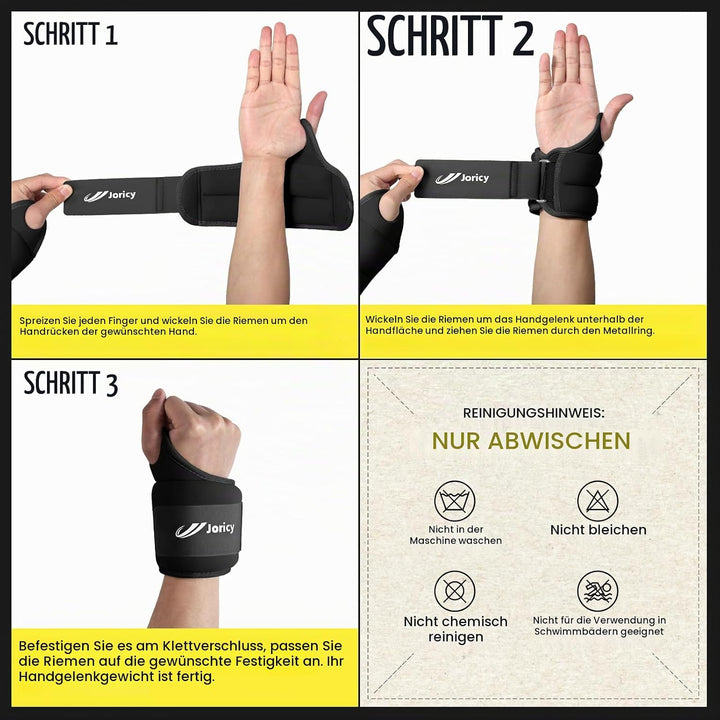 Handgelenkgewichte Gewichtsmanschetten Handgelenk Gewichte für Arme Männer Frauen 1 1,5 2 2,5 3 kg 1