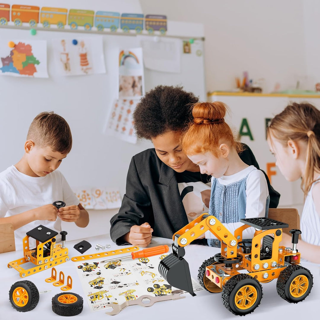 STEM Metall-Konstruktionsset: 3D Modellbausatz | Technikspielzeug ab 8 Jahren | Eltern-Kind-Aktivitä