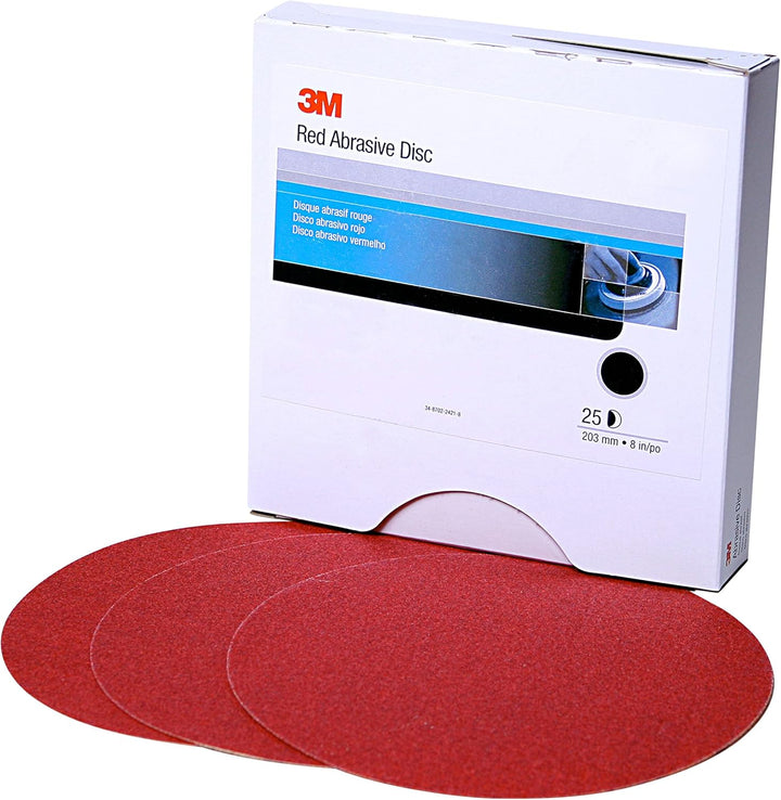 3M Hookit Schleifscheibe, rot, 15,2 cm, P120, 50 Scheiben pro Karton Güteklasse :P120 Anzahl der Löc