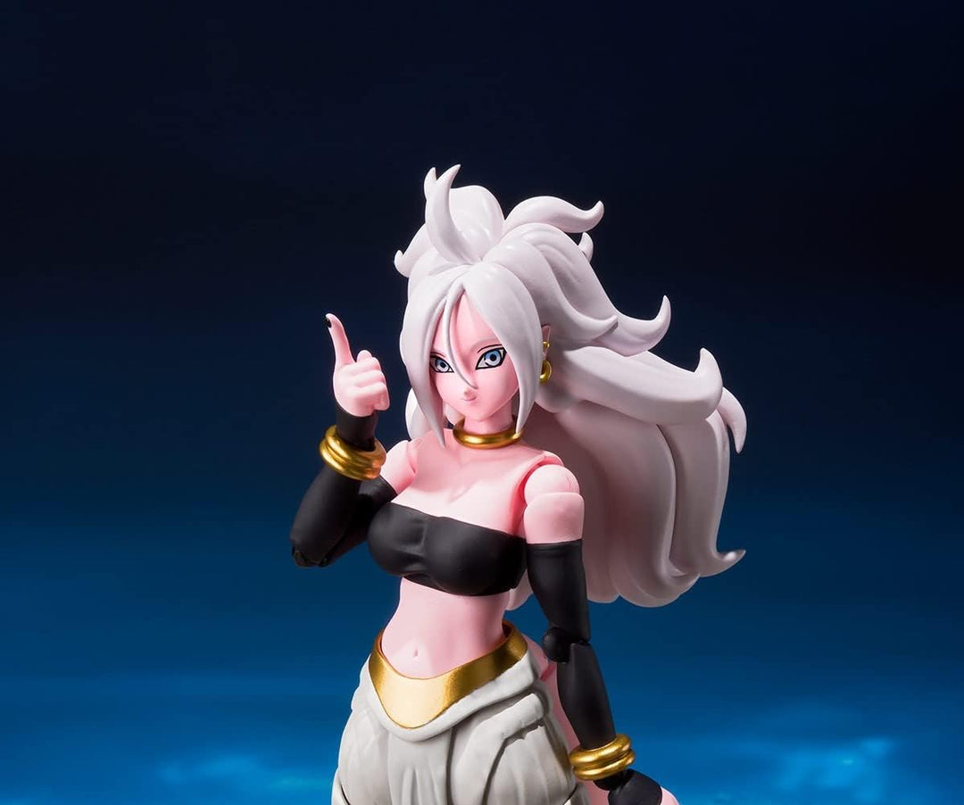 BANDAI -65161 Dragonball Dragon Ball Fighter Z Android 21 SHF, Mehrfarbig, 65161