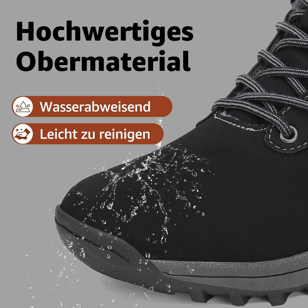 Mishansha Damen Herren Winterschuhe Warm Gefüttert Winterstiefel Wasserdicht Trekking Wanderschuhe G