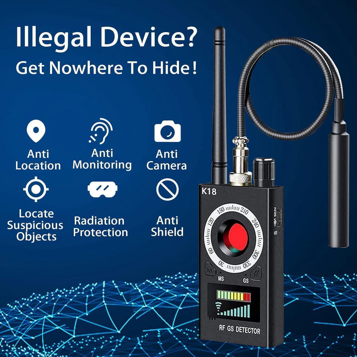 Wanzen Detektor, Infrarot Detector, Versteckte Kamera Detector für GSM Tracker Abhörgeräte Funkkamer