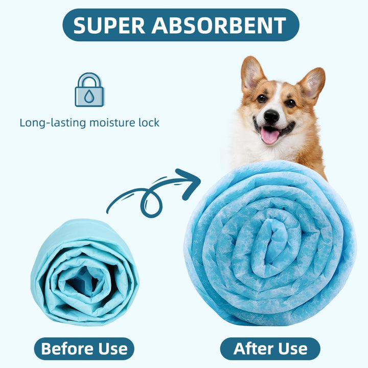 Nobleza Trainingspads für Hunde und Welpen, 90x90cm PIPI Matten für Hunde, 100 Stück Saugfähige Wick