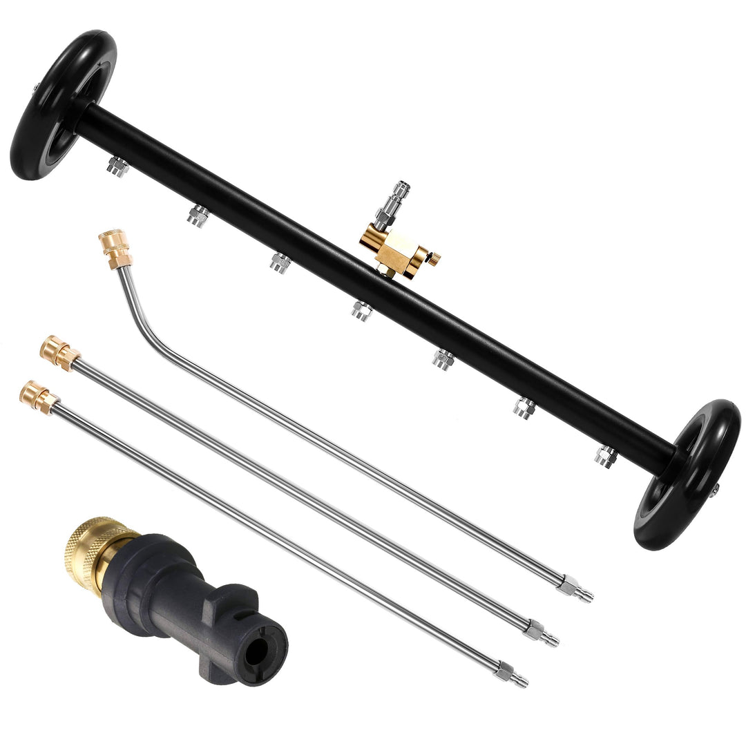 Tool Daily 60 cm 2-in-1 Unterboden-Hochdruckreiniger mit Adapter, kompatibel mit Karcher K2-K7, inkl