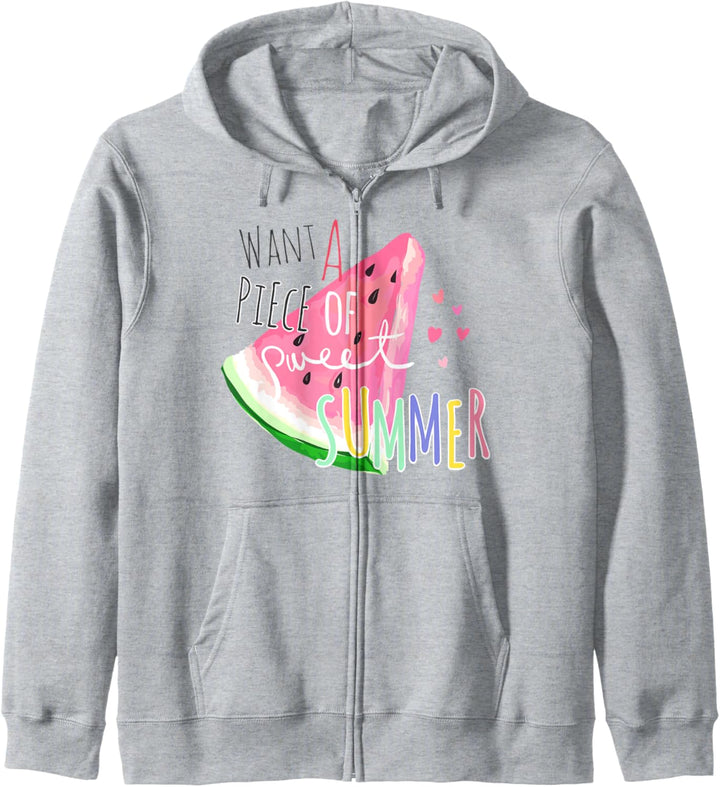 Melone Wassermelone Melonen Früchte Herren Damen Kinder Kapuzenjacke