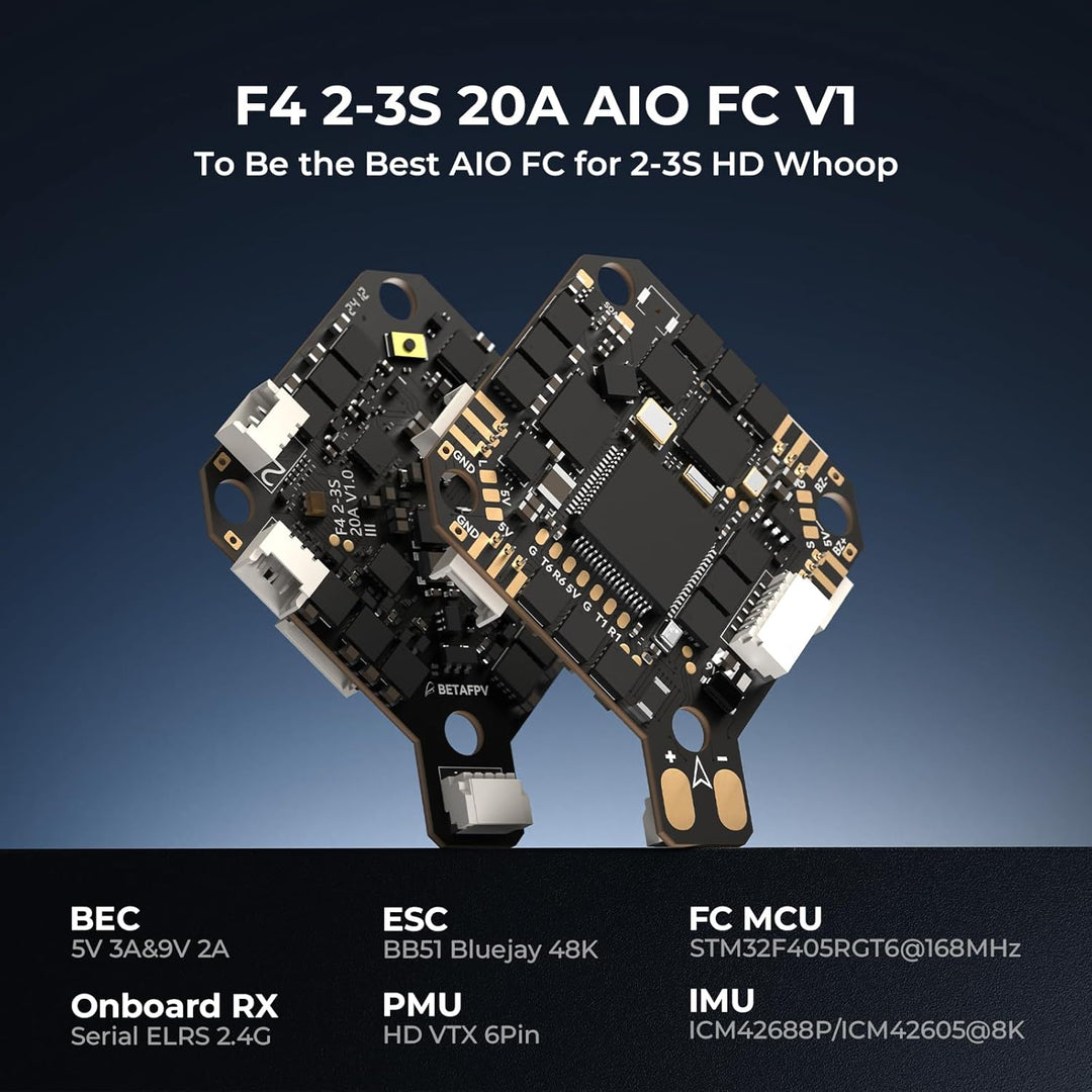 BETAFPV Pavo Pico II Brushless Whoop Quadcopter Ultra-Light 2S Cinewhoop with HD VTX Bracket II for