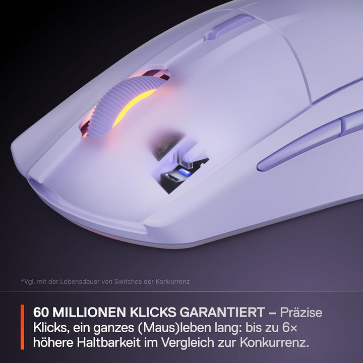 SteelSeries Rival 3 Wireless Gen 2 Gaming-Maus – 2,4GHz und Bluetooth – 18.000DPI TrueMove Air-Optik