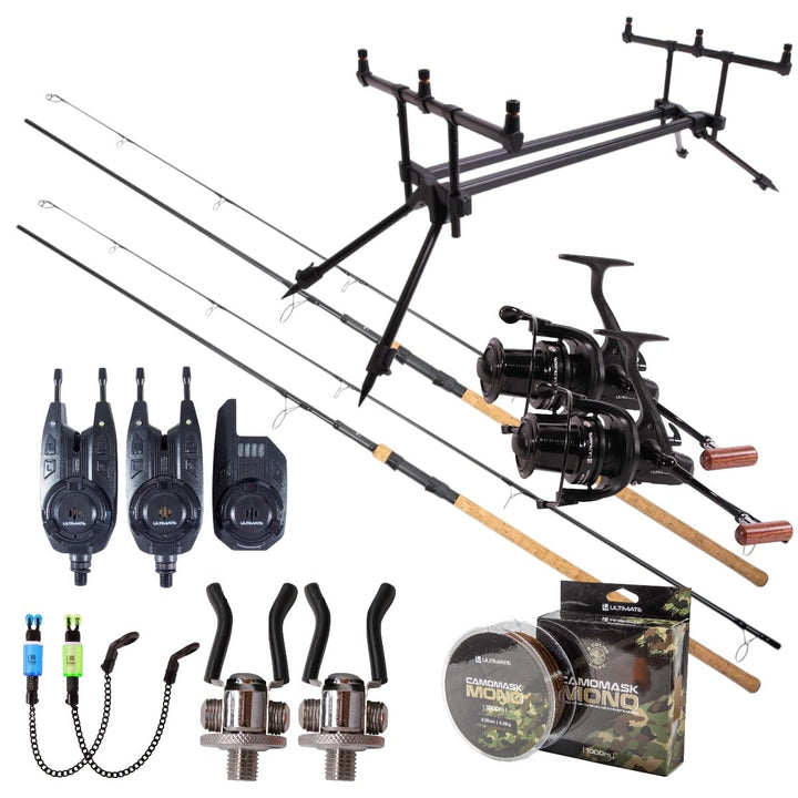 Ultimate Bionic High End Carp Set 12ft Extender Kurk Handvat - Karpfenset