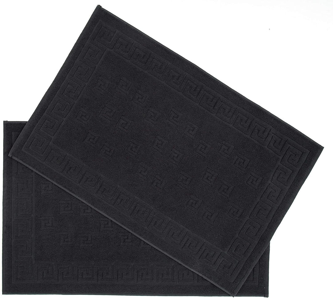 Arle-Living Luxus Medusa Duschvorleger im 2er Pack 50x80 cm - feinste Baumwolle/Jacquard Webung/Hoch