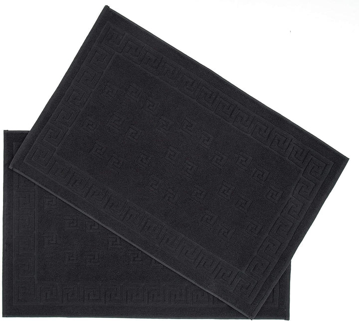 Arle-Living Luxus Medusa Duschvorleger im 2er Pack 50x80 cm - feinste Baumwolle/Jacquard Webung/Hoch