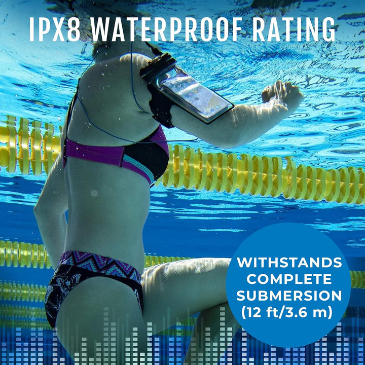 H2O Audio IE2-BK Surge 2G Sport wasserdichte Kopfhörer schwarz Standardverpackung, Standardverpackun