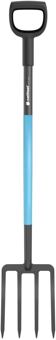 Cellfast Gabel IDEAL™ PRO, Ergonomischer Schaft, Robuster und robuster Komposite-Griff, gehärtete Zä