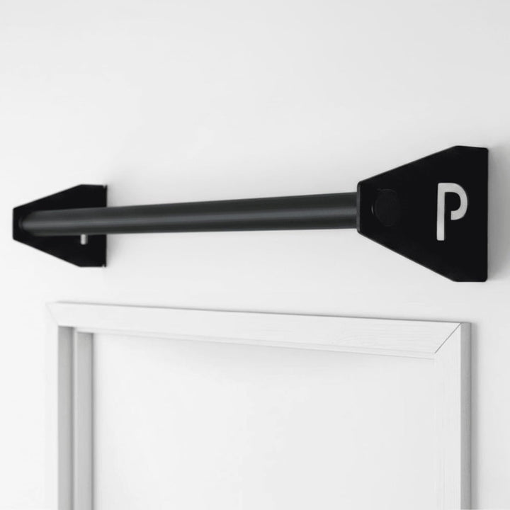 Klimmzugstange Wand - Platzsparende Pull Up Bar aus Stahl über Türrahmen bis 180kg, 101cm, fi34 Cali
