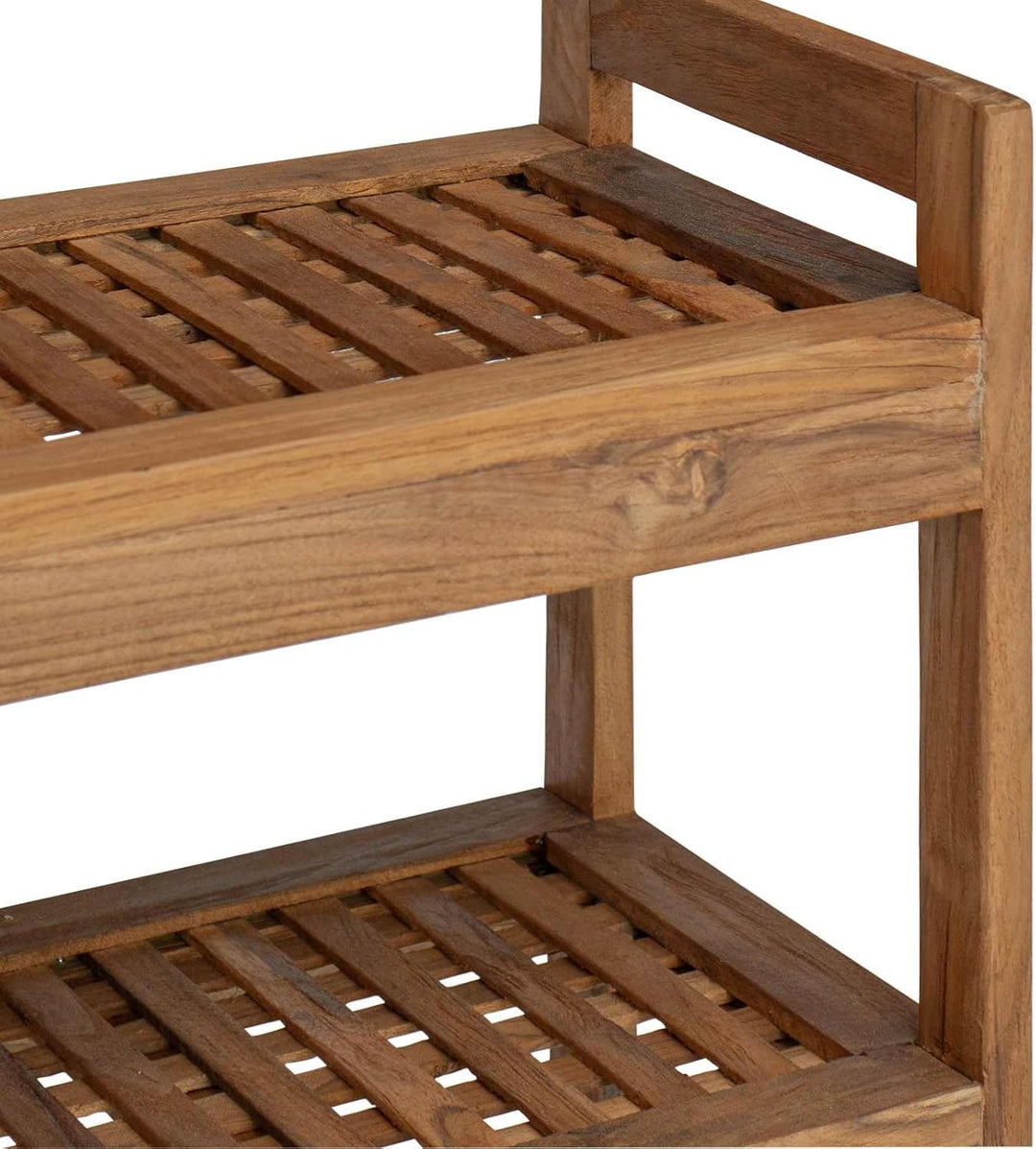 vidaXL Badregal Natur 45 x 30 x 71 cm Massivholz Teak,