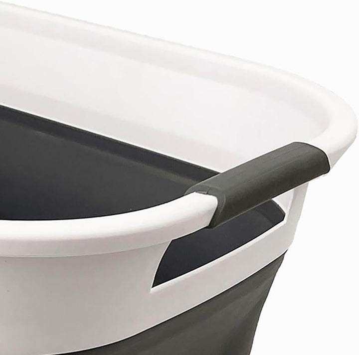 SAMMART Zusammenklappbarer Wäschekorb aus Kunststoff, 40 l, faltbarer Pop-Up-Aufbewahrungsbehälter/O