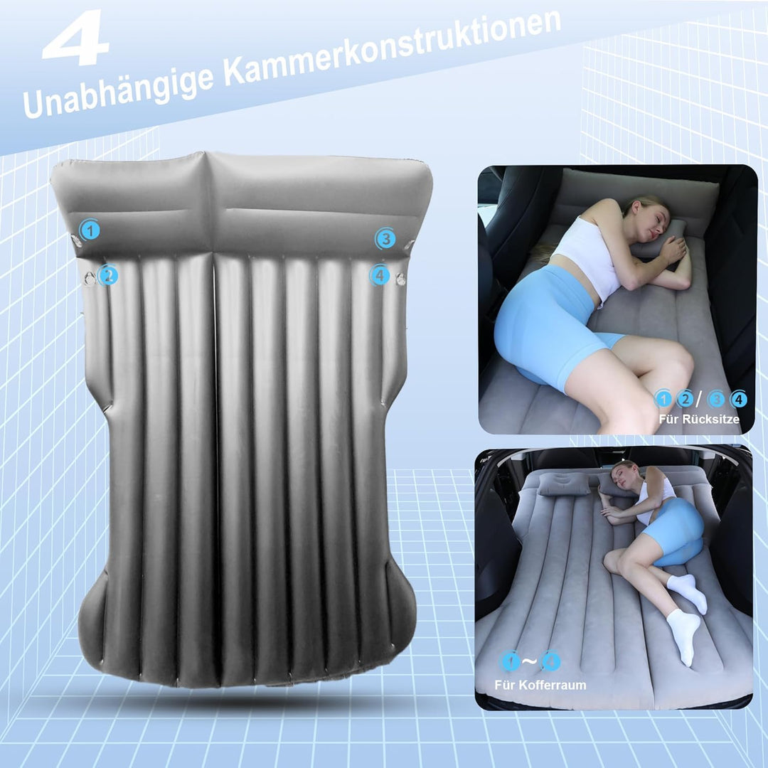 Auto Luftmatratze, Aufblasbare Matratze für Model Y SUV Kofferraum Rückbank -195x130x15cm Klappbar S