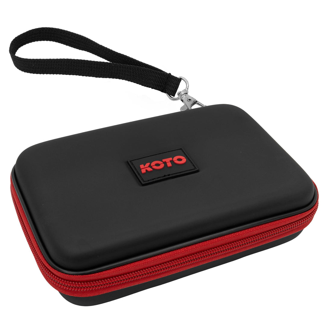 KOTO - Dartwallet Eva Medium Rot, Darttasche mit Reissverschluss, Dart Hülle, Dartkoffer, Darts Box