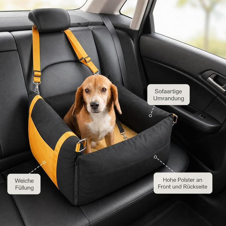 Autositz für Hunde, schwarz, für Vorder- und Rücksitz, 11kg