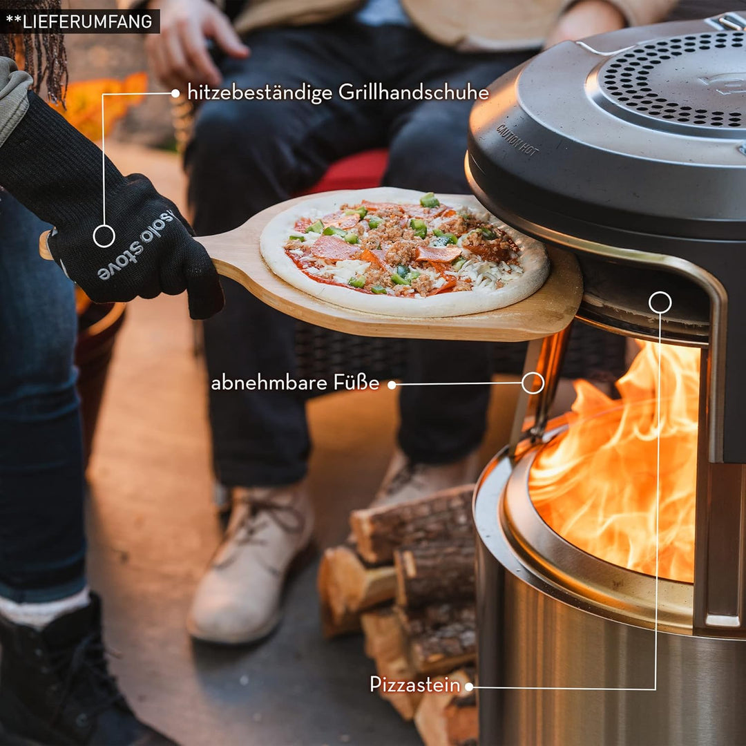 Solo Stove Bonfire Pi Fire Pizzaofen | Outdoor-Pizzaofen Zubehör für Bonfire Feuerstelle, Inkl. Trag