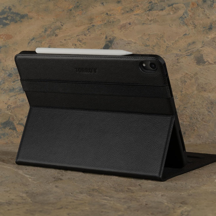 TORRO Hülle Kompatibel mit iPad Air 5 / Air 4 - Echtleder iPad Air 2022/2020 Hülle mit Standfunktion